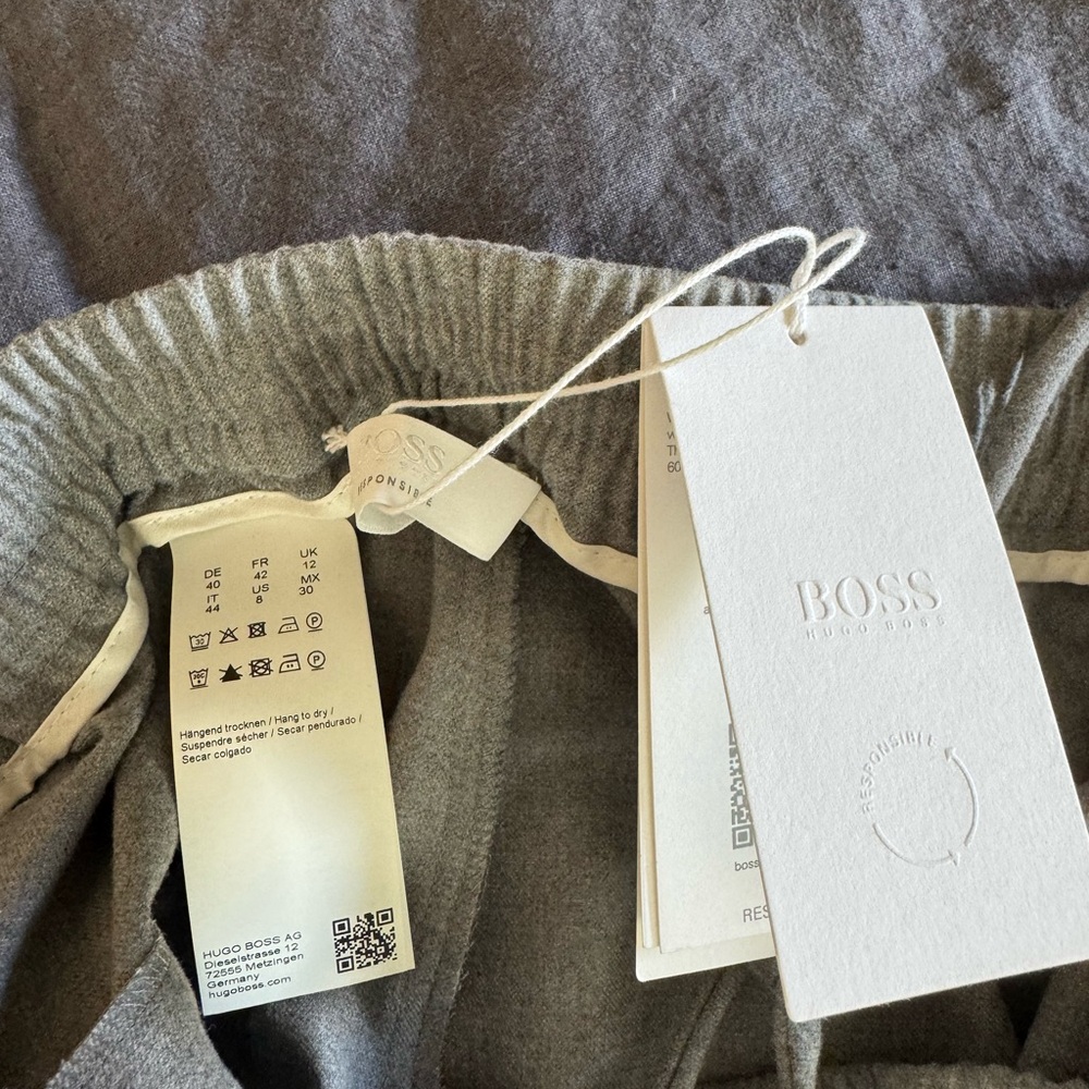 Boss Gray Drawstring Pants - Picture 3 of 5